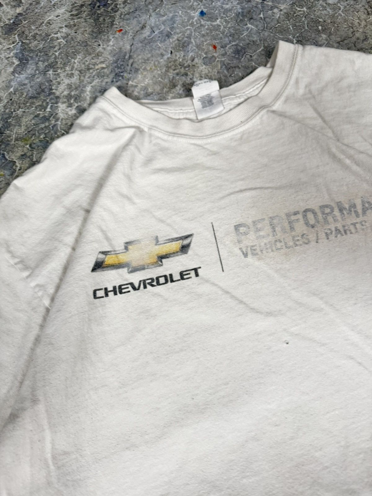 Chevrolet × Vintage Vintage Distressed Chevy Tee Size US XL / EU 56 / 4 - 4 Thumbnail