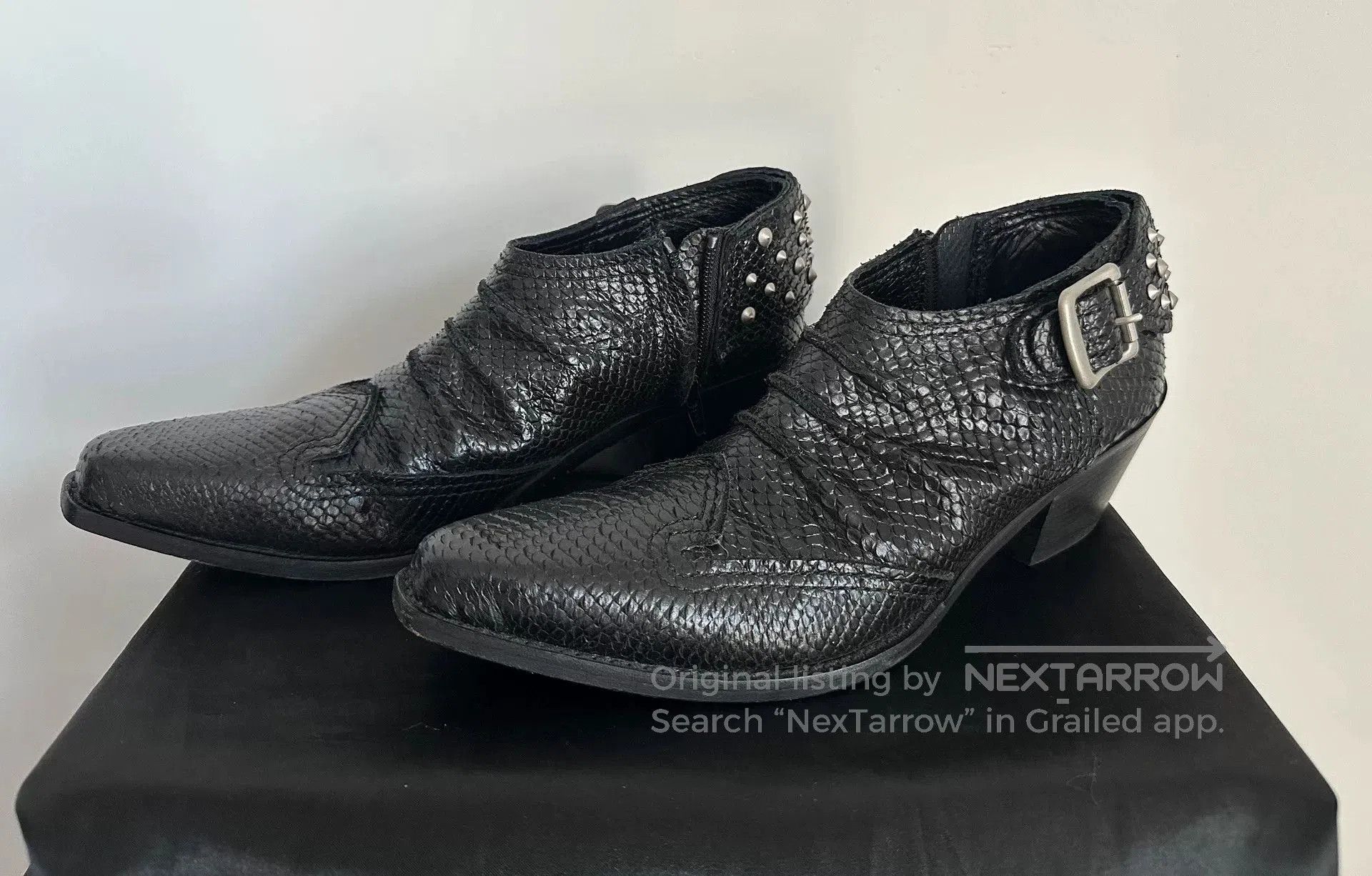 Junya Watanabe Junya Watanabe Black Snake Grain Boots. Size US 6 / IT 36 - 3 Thumbnail