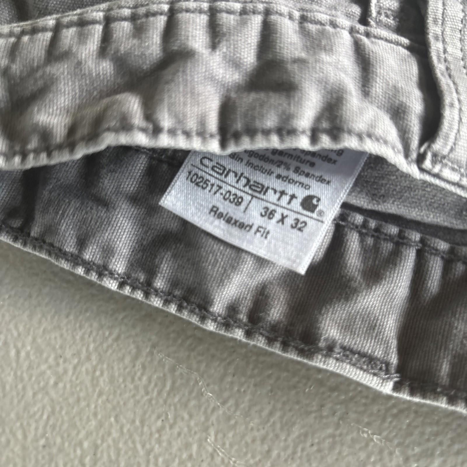 Carhartt Carhartt Men's 36x32 Rugged Flex Relaxed Work Pants Grey Size US 36 / EU 52 - 3 Thumbnail
