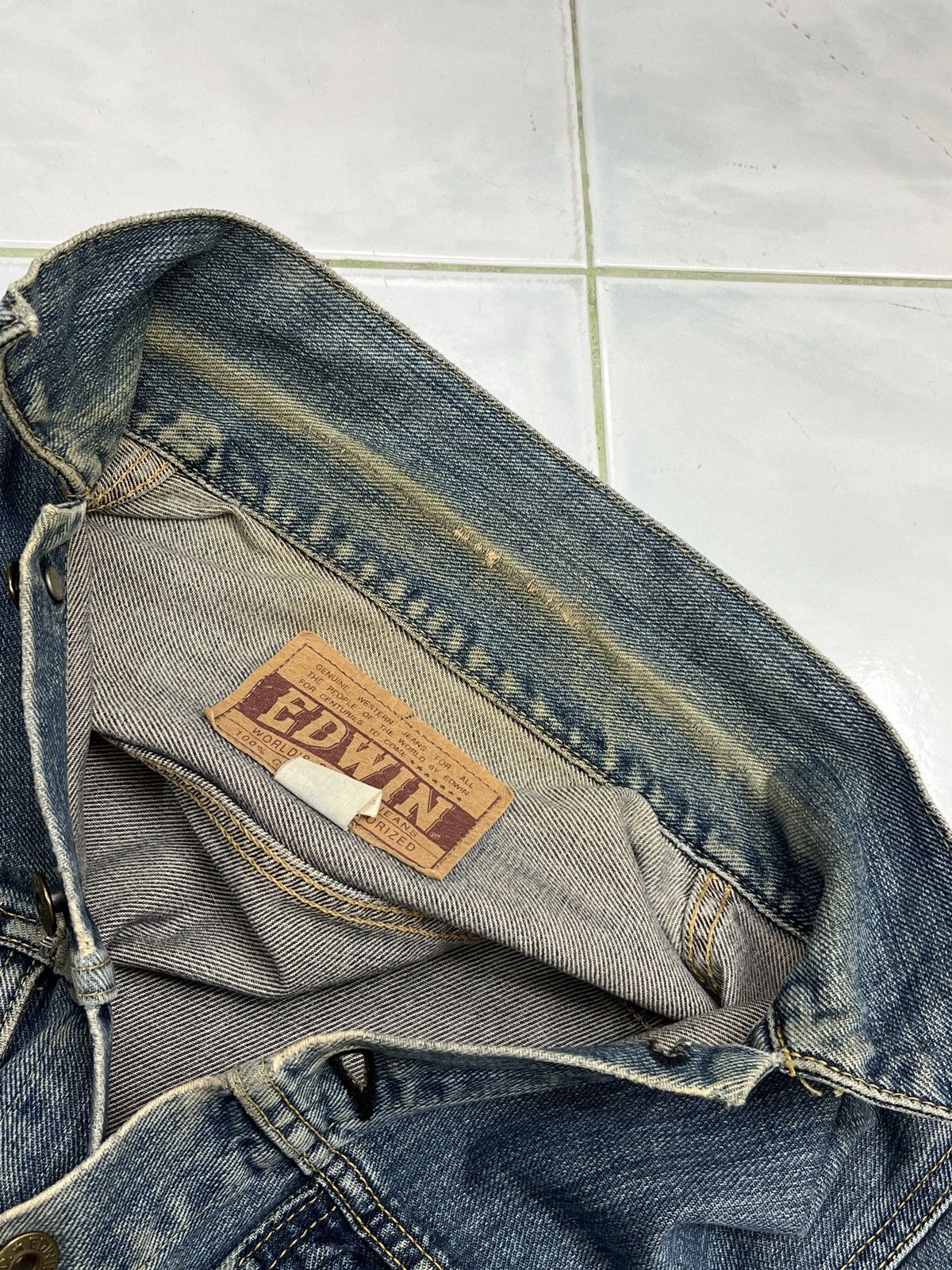 Edwin 🔥🔥🔥STEALS EDWIN DENIM TRUCKER JACKET Size S / US 4 / IT 40 - 14 Thumbnail
