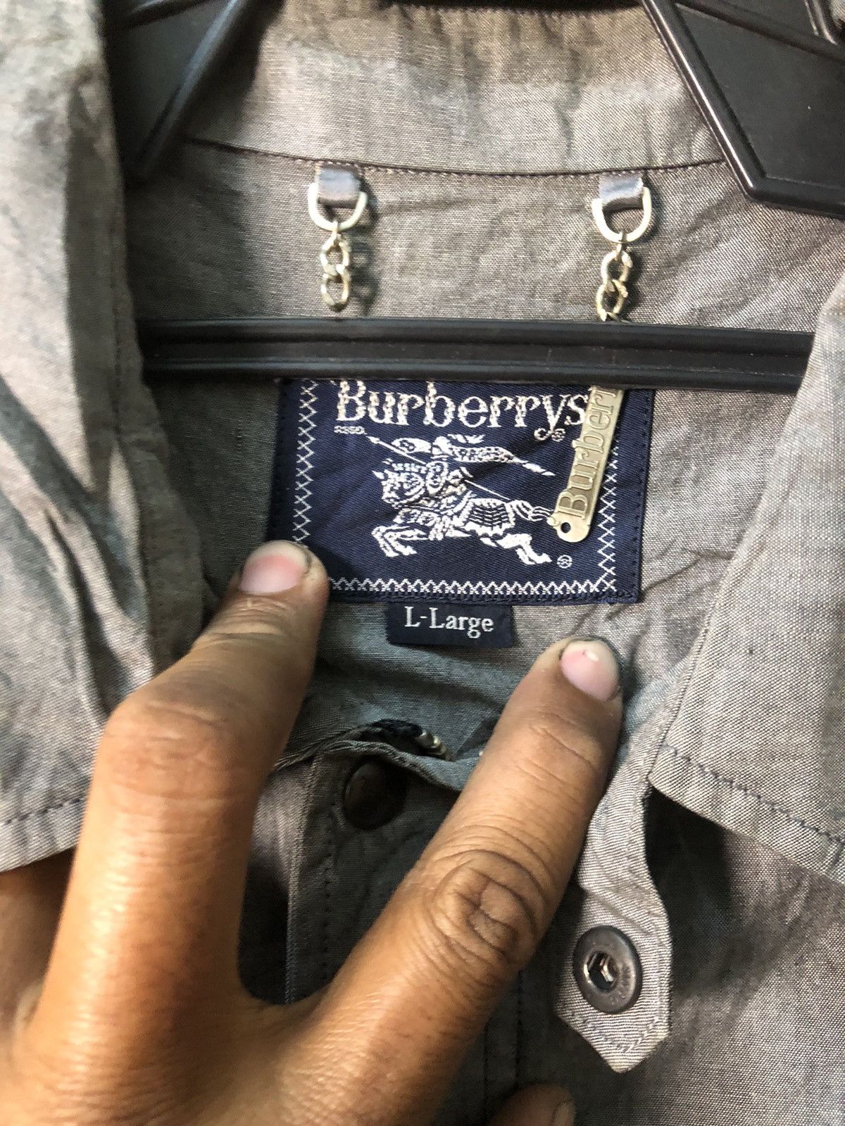 Burberry × Vintage Burberrys grey jacket Size US L / EU 52-54 / 3 - 10 Thumbnail