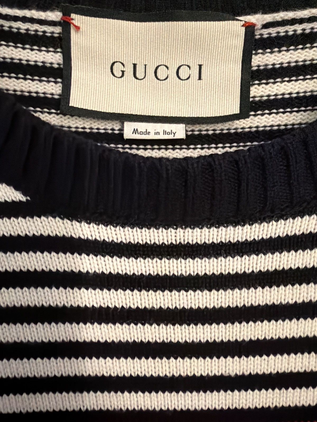 Gucci Gucci GG Monogram Knit Sweater – Red Stripe – Size Size US S / EU 44-46 / 1 - 5 Thumbnail