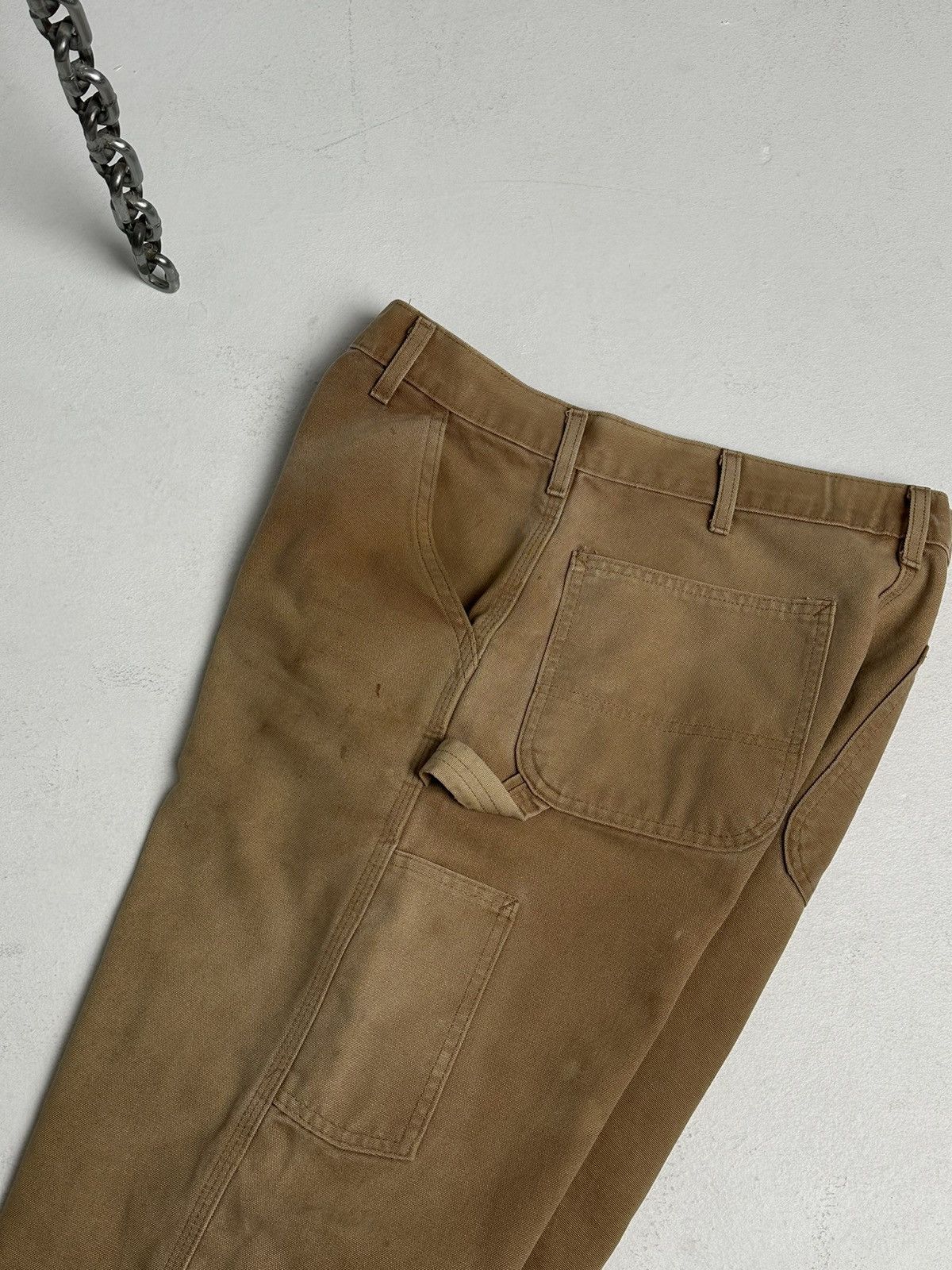 Carhartt × Vintage Vintage carhartt pants brown double knee work wear carpenter Size US 36 / EU 52 - 9 Thumbnail