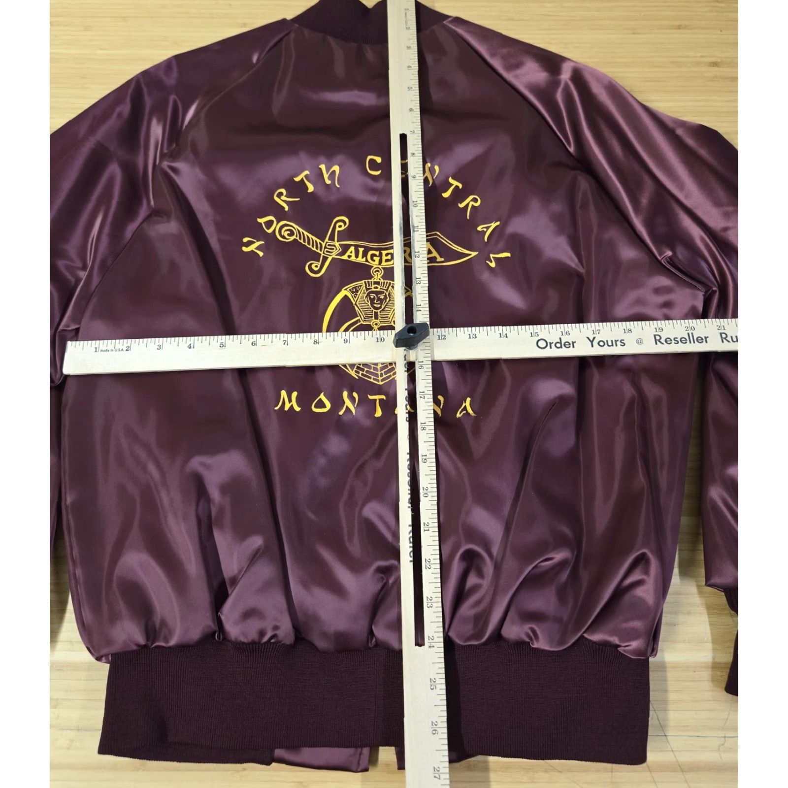 Vintage VINTAGE King Louie Jacket Mens M Burgundy Satin Bomber Shriners USA 80s Size US M / EU 48-50 / 2 - 7 Thumbnail