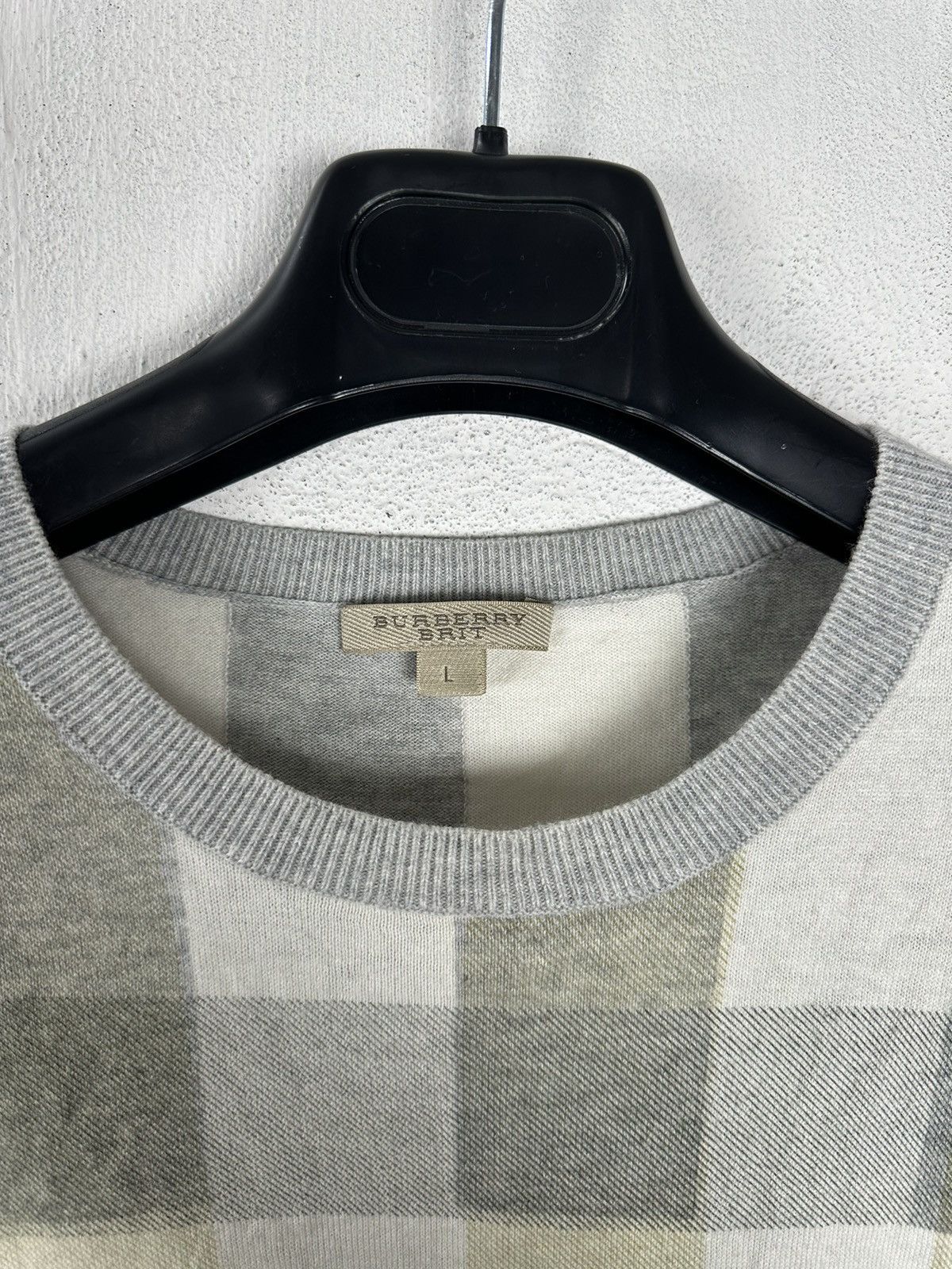 Burberry Burberry Brit grey rare sweater Size US L / EU 52-54 / 3 - 2 Thumbnail