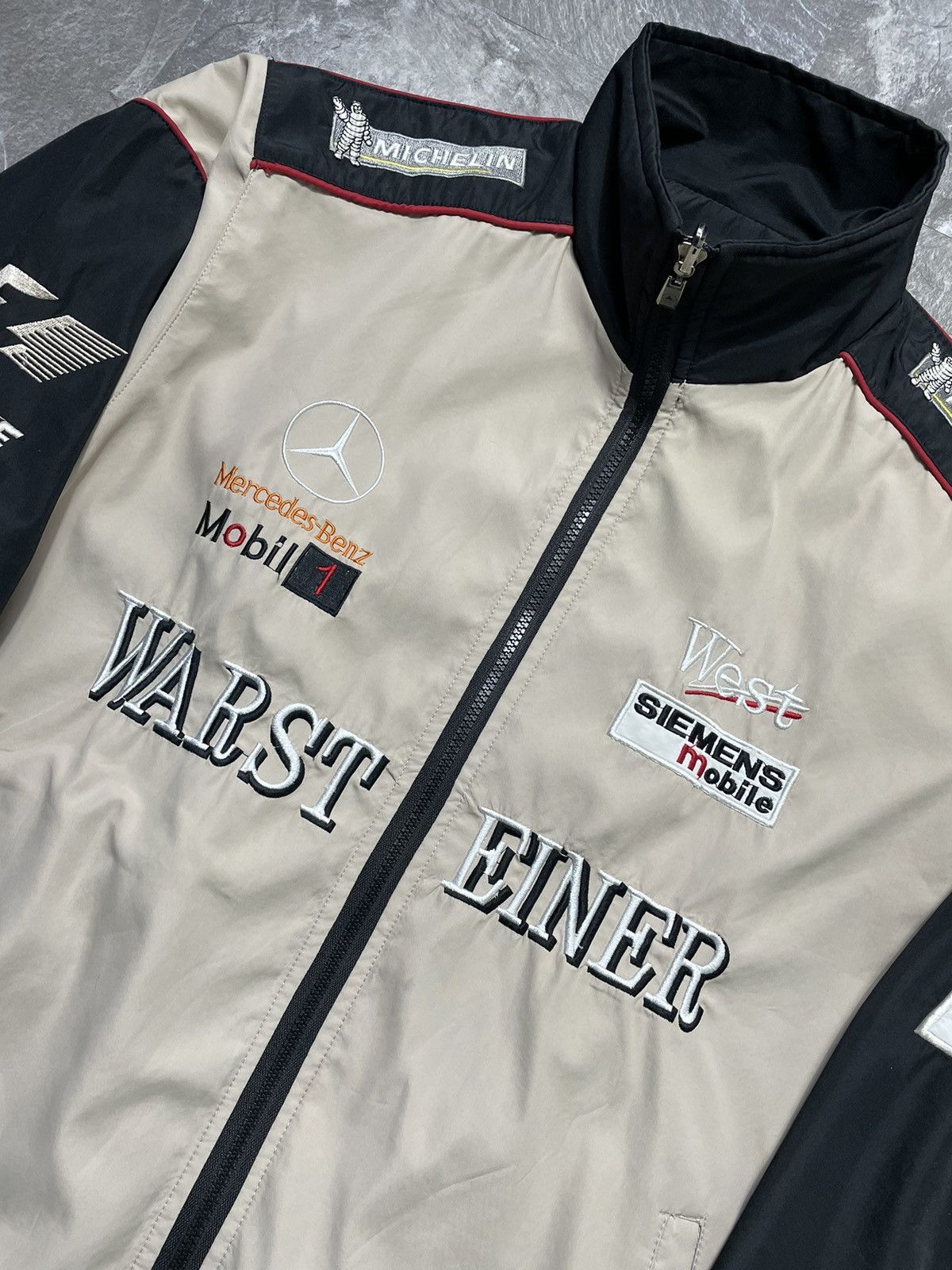 Formula 1 Vintage Mercedes-Benz West Warsteiner F1 Racing Jacket Y2K Size US M / EU 48-50 / 2 - 4 Thumbnail