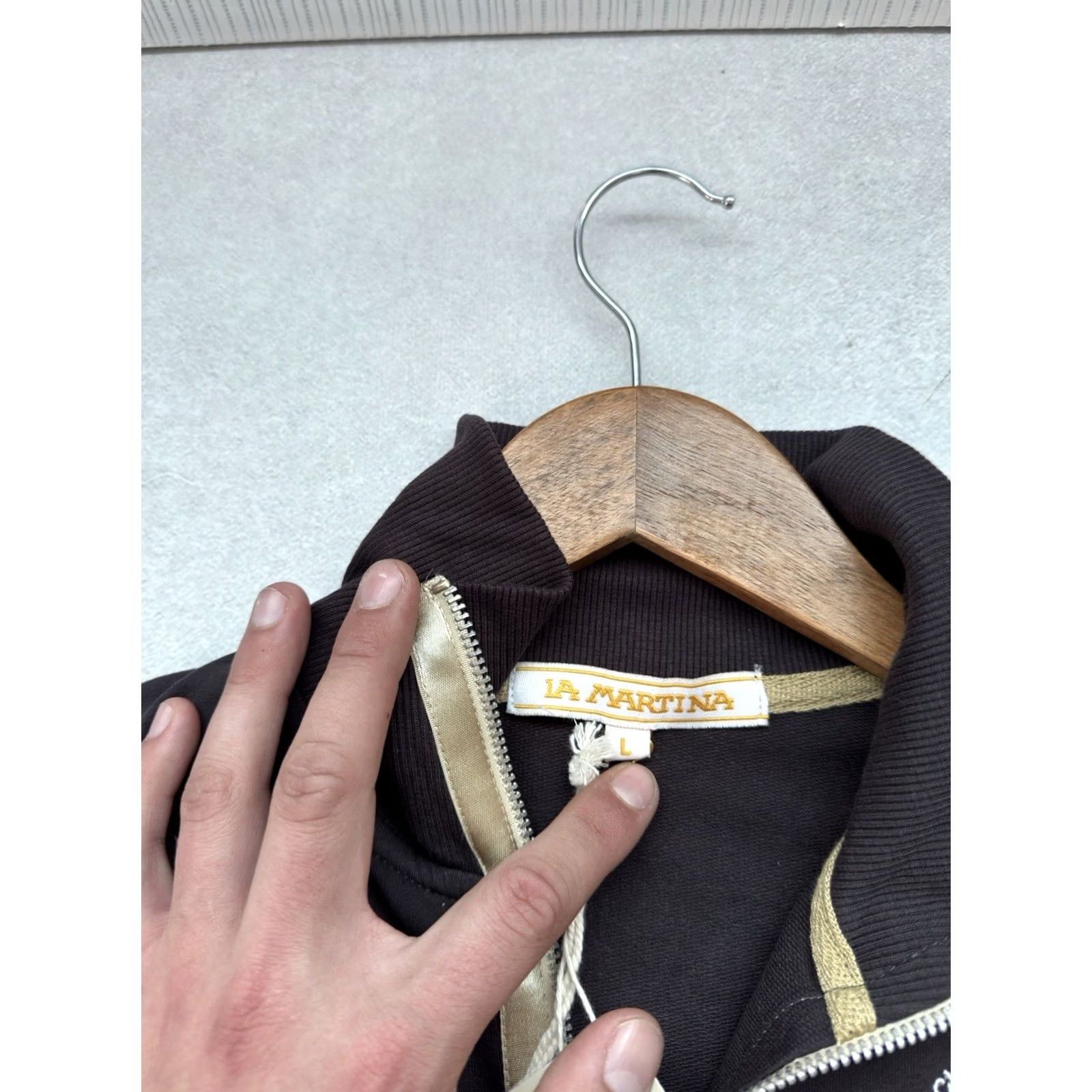 La Martina VINTAGE La Martina Y2K Multi Logo Full Zip Gray Sweatshirt Woman’s L Size L / US 10 / IT 46 - 6 Thumbnail