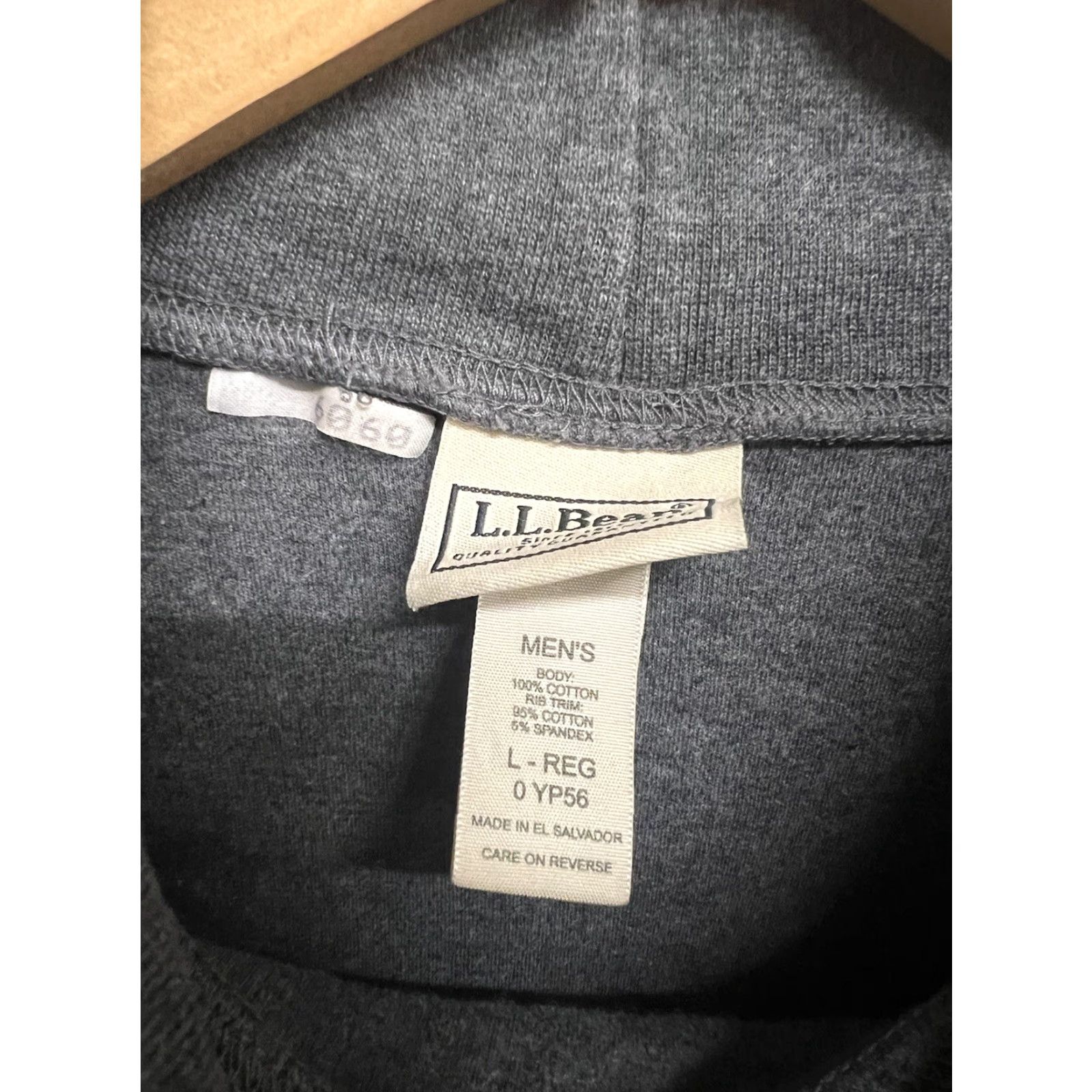 Vintage VINTAGE L.L. Bean Men Large L Gray 100% Cotton Turtleneck Long Sleeve Pullover Size US L / EU 52-54 / 3 - 3 Thumbnail