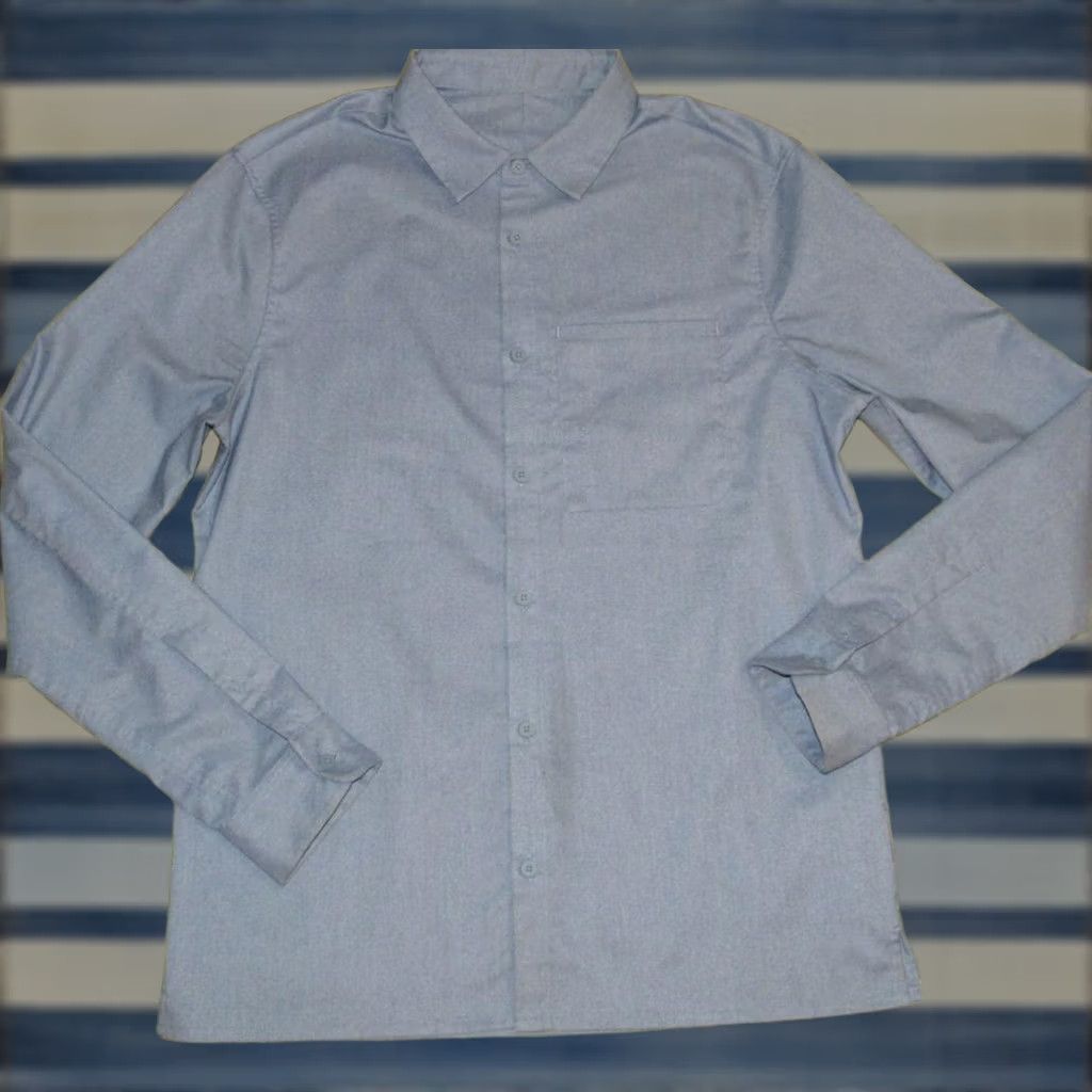 Lululemon LULULEMON Blue Long Sleeve Button Down Commission Shirt Medium Mens Size US M / EU 48-50 / 2 - 1 Thumbnail