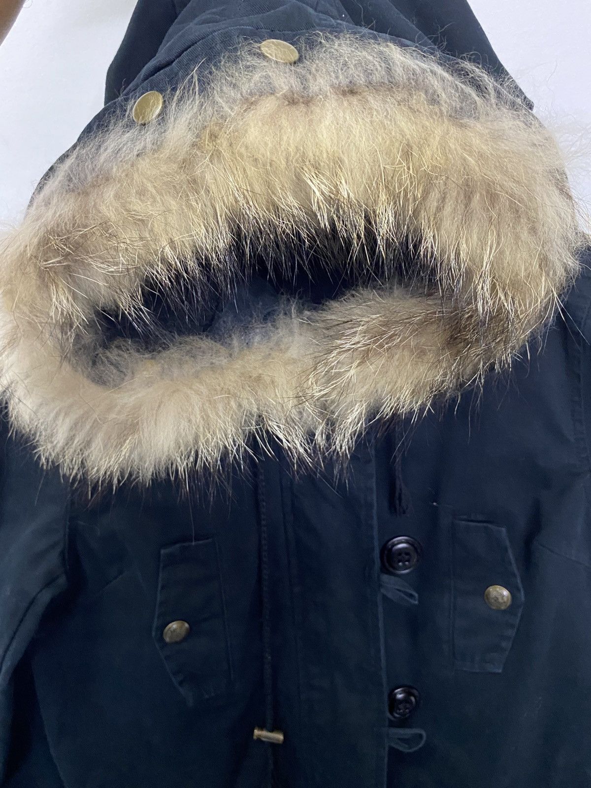 Japanese Brand Japanese Brand SWRO Fur Hoodie Long Jacket Size M / US 6-8 / IT 42-44 - 14 Thumbnail
