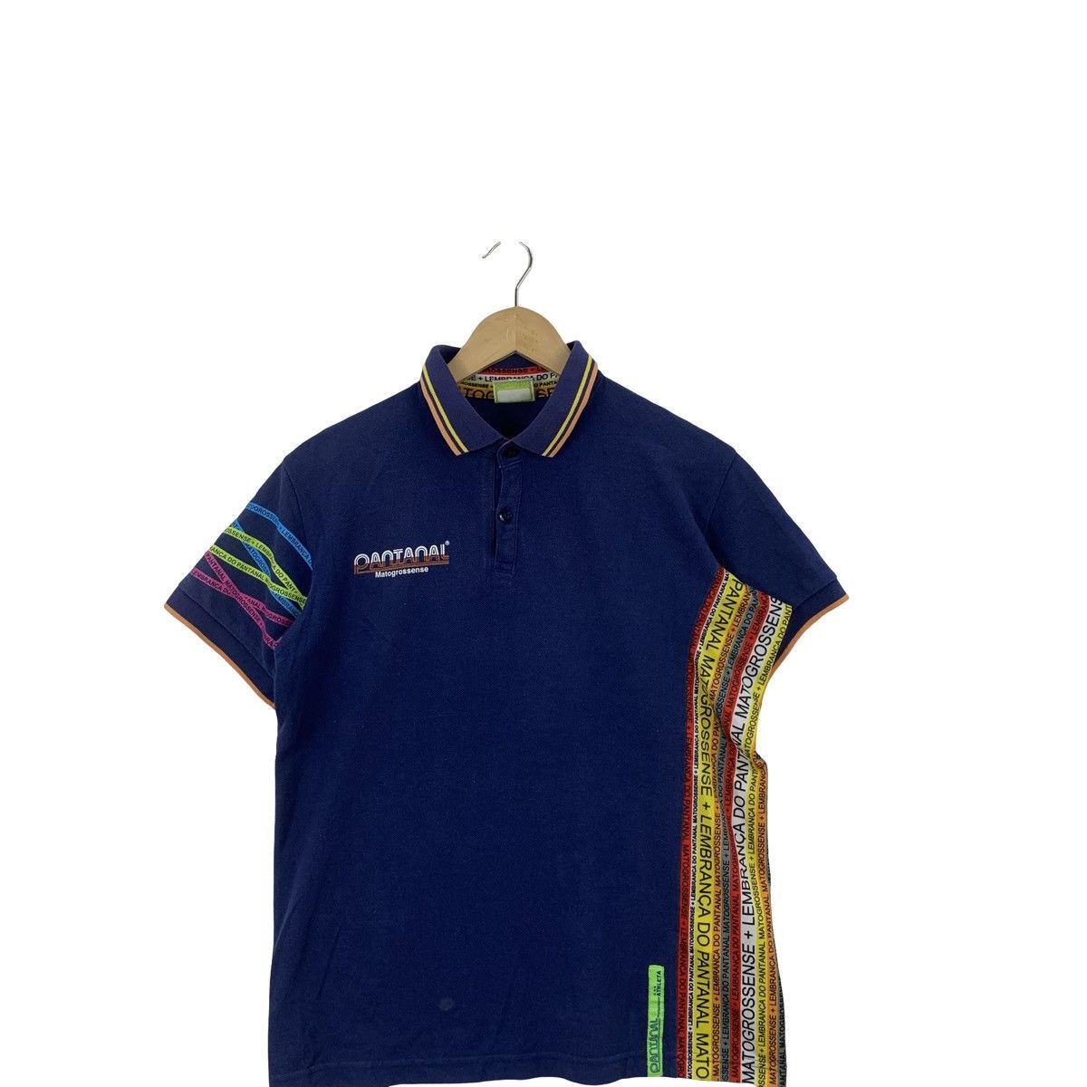 Other PANTANAL MATOGROSSENSE Multicolored Vertical Panels Polo Size US L / EU 52-54 / 3 - 4 Thumbnail