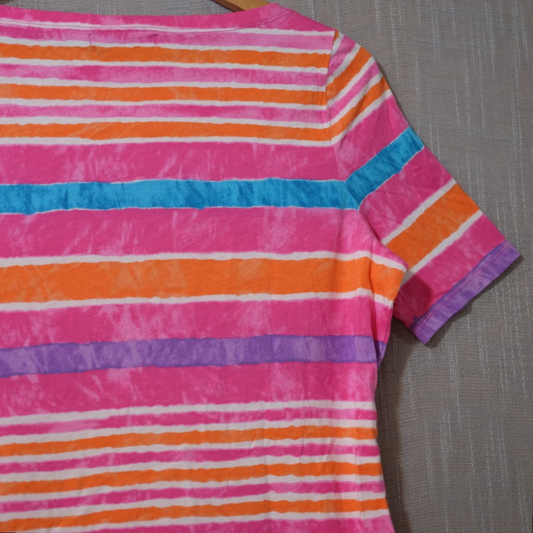 Ralph Lauren Nwot! Lauren Ralph Lauren T-Shirt Striped Short Sleeve Women's M #H53-8 Size M / US 6-8 / IT 42-44 - 7 Thumbnail