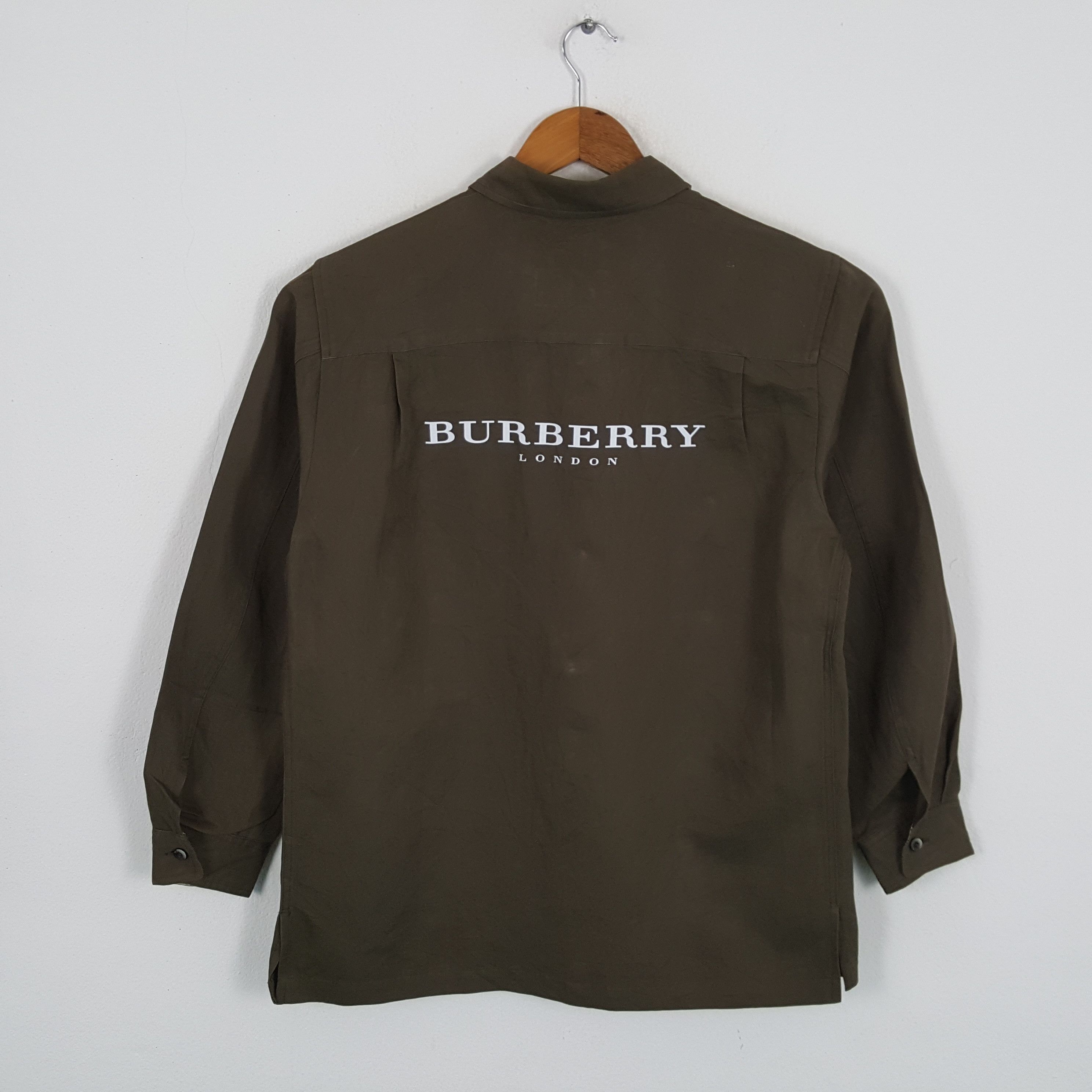 Burberry × Vintage Vintage BURBERRY LONDON Fashion Brand Shirts Size US L / EU 52-54 / 3 - 1 Thumbnail