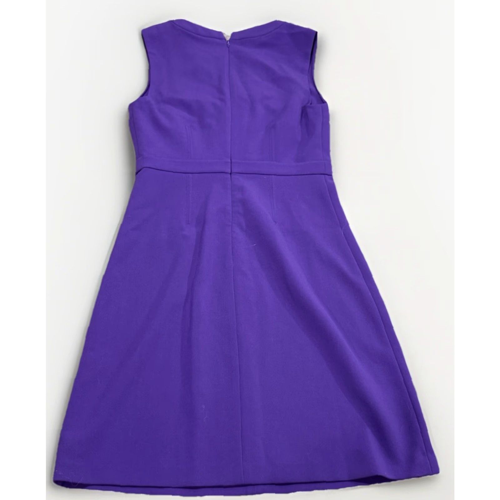 Diane von Furstenberg Diane von Furstenberg Dress Womens Size 2 Purple Fleur Split Neck Shift Short NWT Size XS / US 0-2 / IT 36-38 - 6 Thumbnail