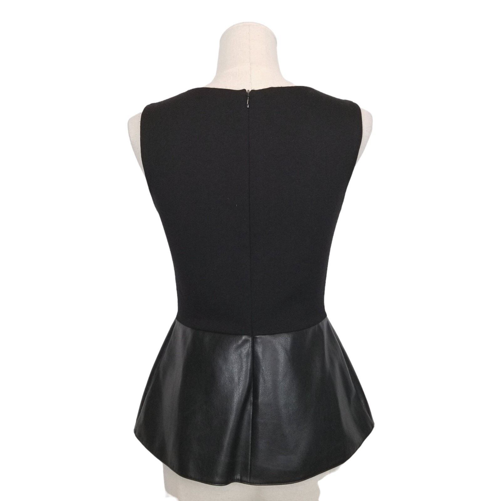Bailey 44 Bailey 44 Gehry Sleeveless Peplum Tank Black Sz Small Size S / US 4 / IT 40 - 4 Thumbnail