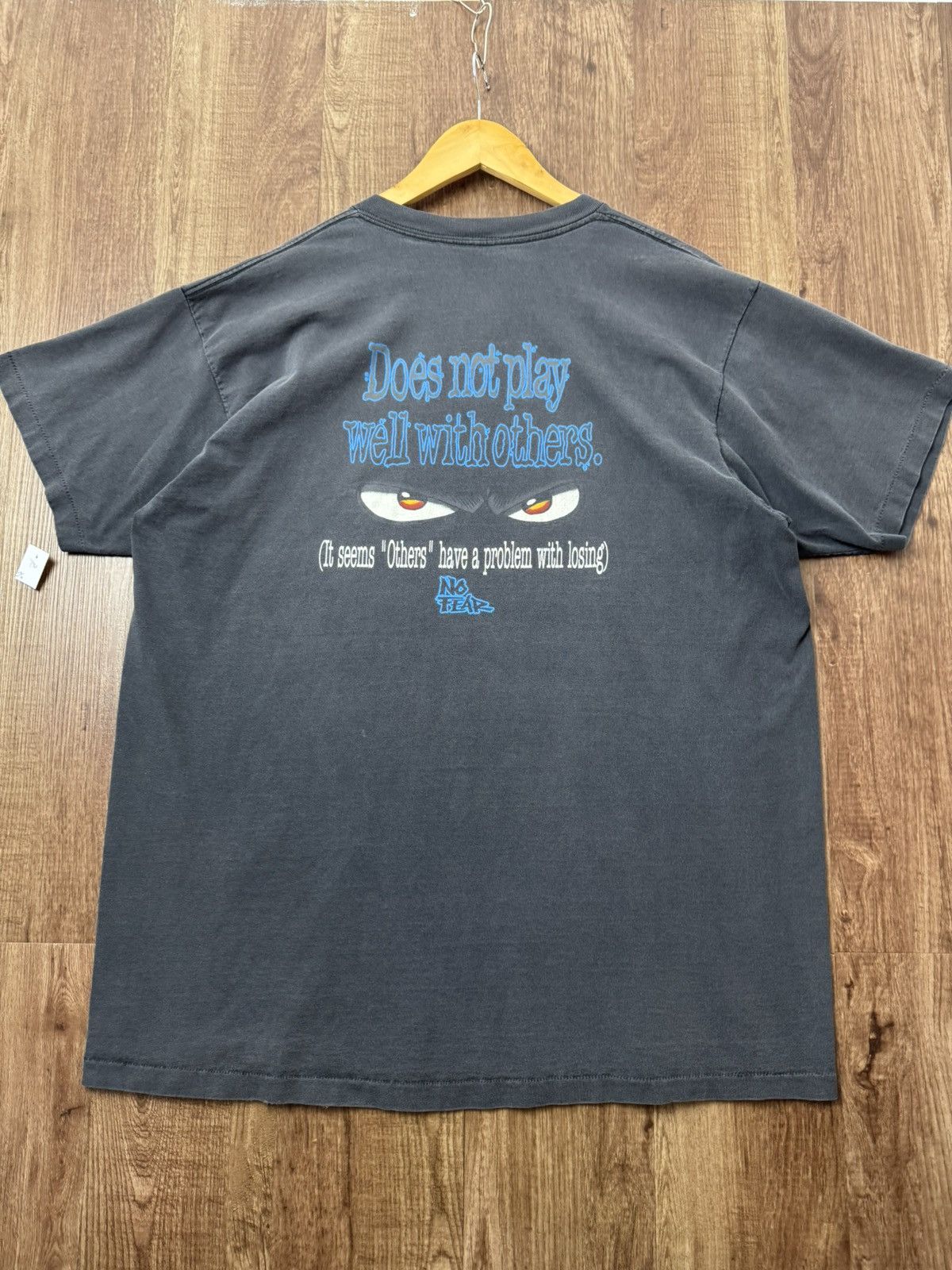 No Fear VINTAGE 90s NO FEAR EYES BLACK T-shirt Size US XL / EU 56 / 4 - 3 Thumbnail