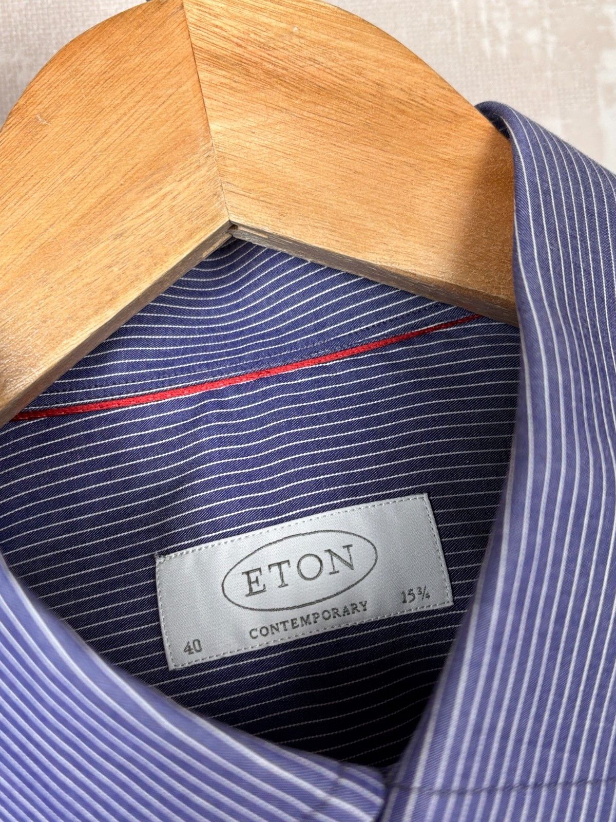 Eton Eton Contemporary Striped Long Sleeve Dress Shirt Size US L / EU 52-54 / 3 - 5 Thumbnail