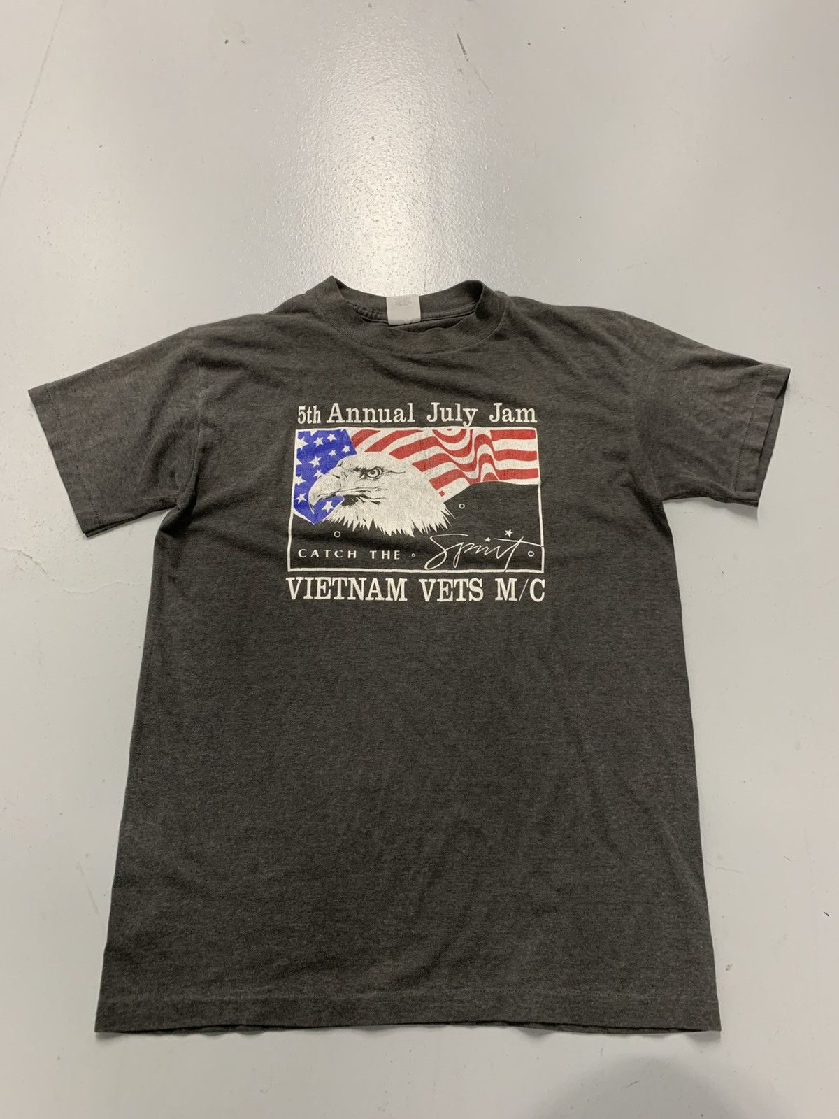 Other 80s Single Stitch Vietnam Vets M/C "5th Annual July Jam" Size US L / EU 52-54 / 3 - 1 Thumbnail