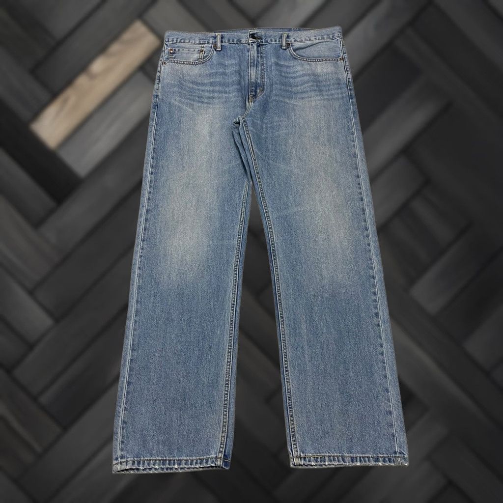 Levi's Levi’s 505 Jeans Regular Fit 40x32 Blue Denim Light Wash Straight 5-Pocket Men” Size US 40 / EU 56 - 1 Thumbnail