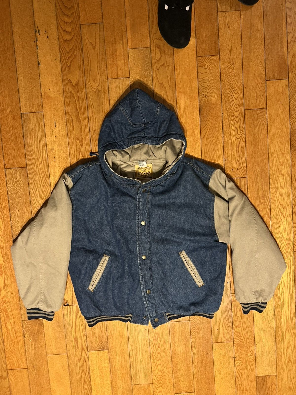 Other Vintage In Crowd hooded varsity jacket Size US L / EU 52-54 / 3 - 1 Thumbnail