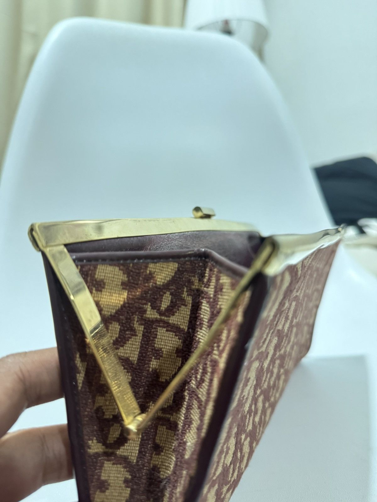 Christian Dior Monsieur Vtg Christian Dior 80s Red Trotter Monogram Clutch Bag Size ONE SIZE - 9 Thumbnail