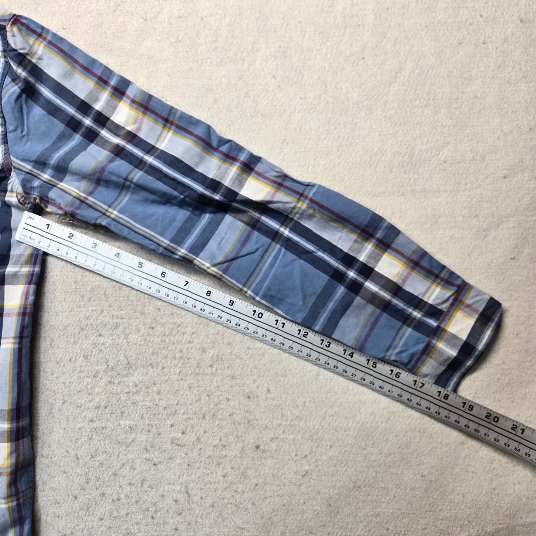 Route 66 Route 66 Shirt Button-Up Blue Plaid Long Sleeve Cotton XL Men’s Casual Shirt Size US XL / EU 56 / 4 - 5 Thumbnail