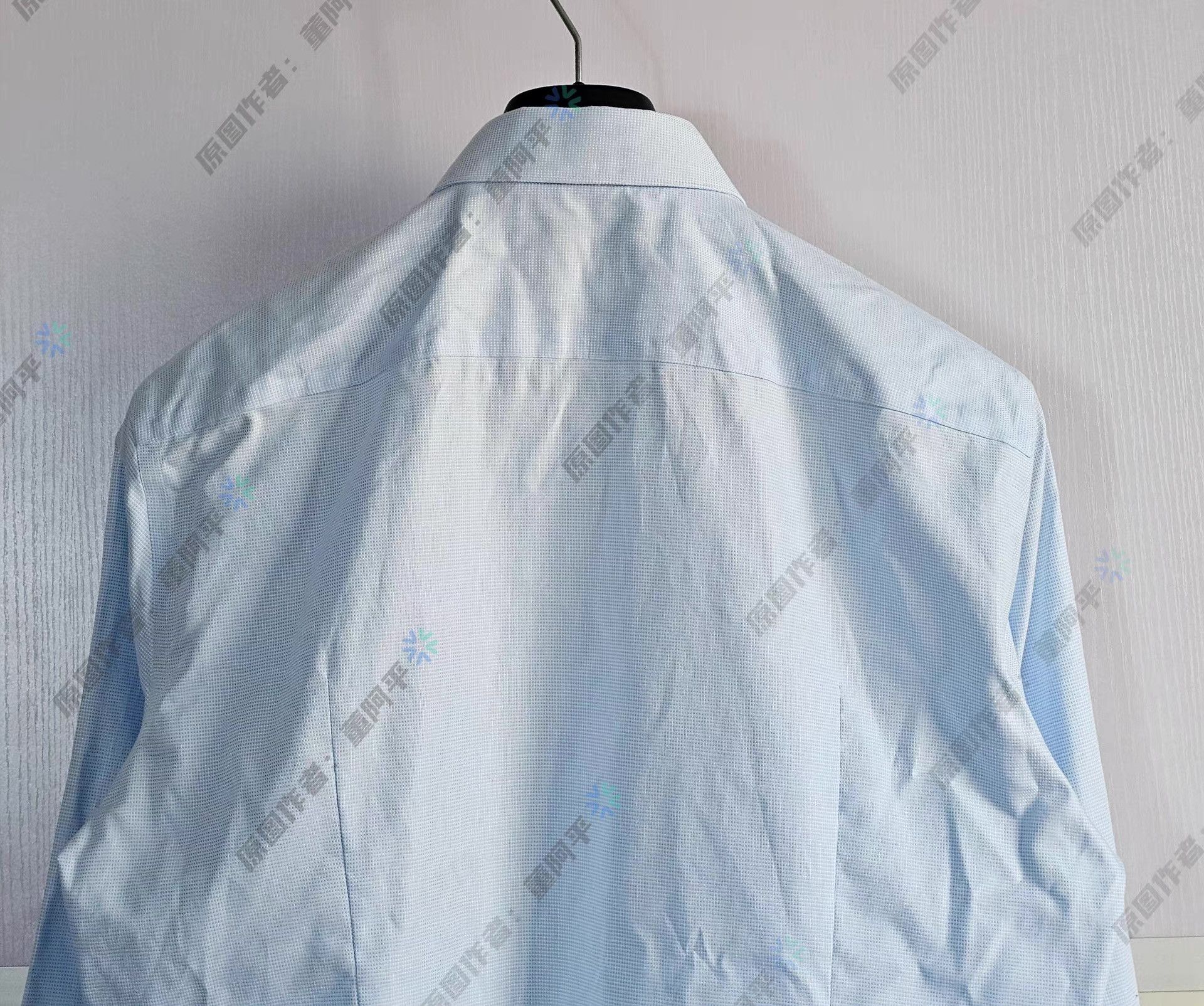 Hugo Boss HUGO BOSS Light Blue Small Plaid Long Sleeve Shirt Q4 Size US L / EU 52-54 / 3 - 4 Thumbnail