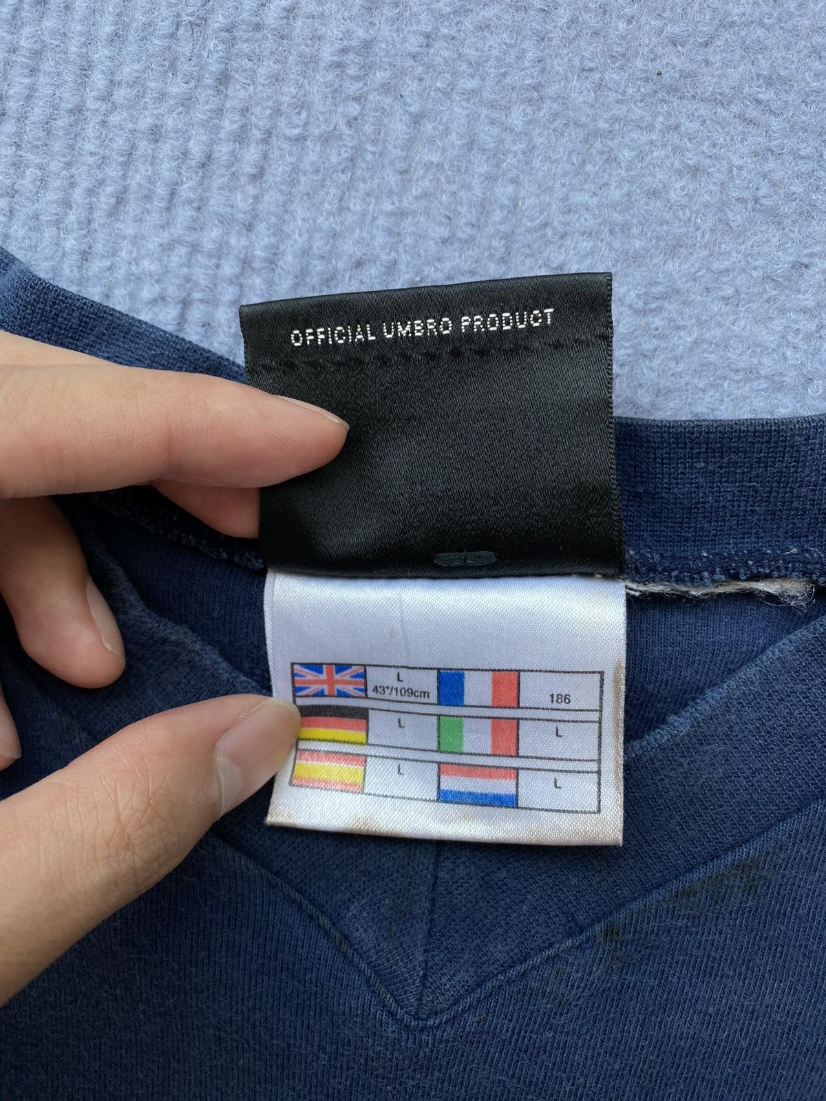 Chelsea Soccer Vintage 00’s Navy Umbro Chelsea Tee✨ Size US L / EU 52-54 / 3 - 7 Thumbnail