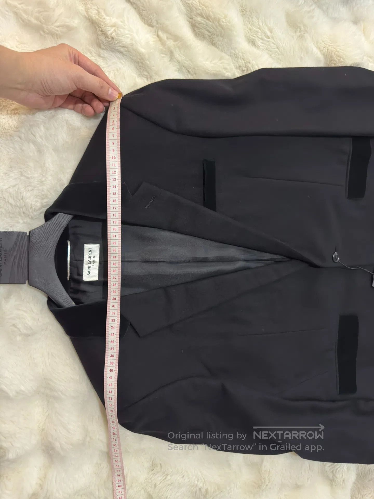 Saint Laurent Paris Saint Laurent Paris Wool and Velvet Blended Suit| Size US M / EU 48-50 / 2 - 6 Thumbnail