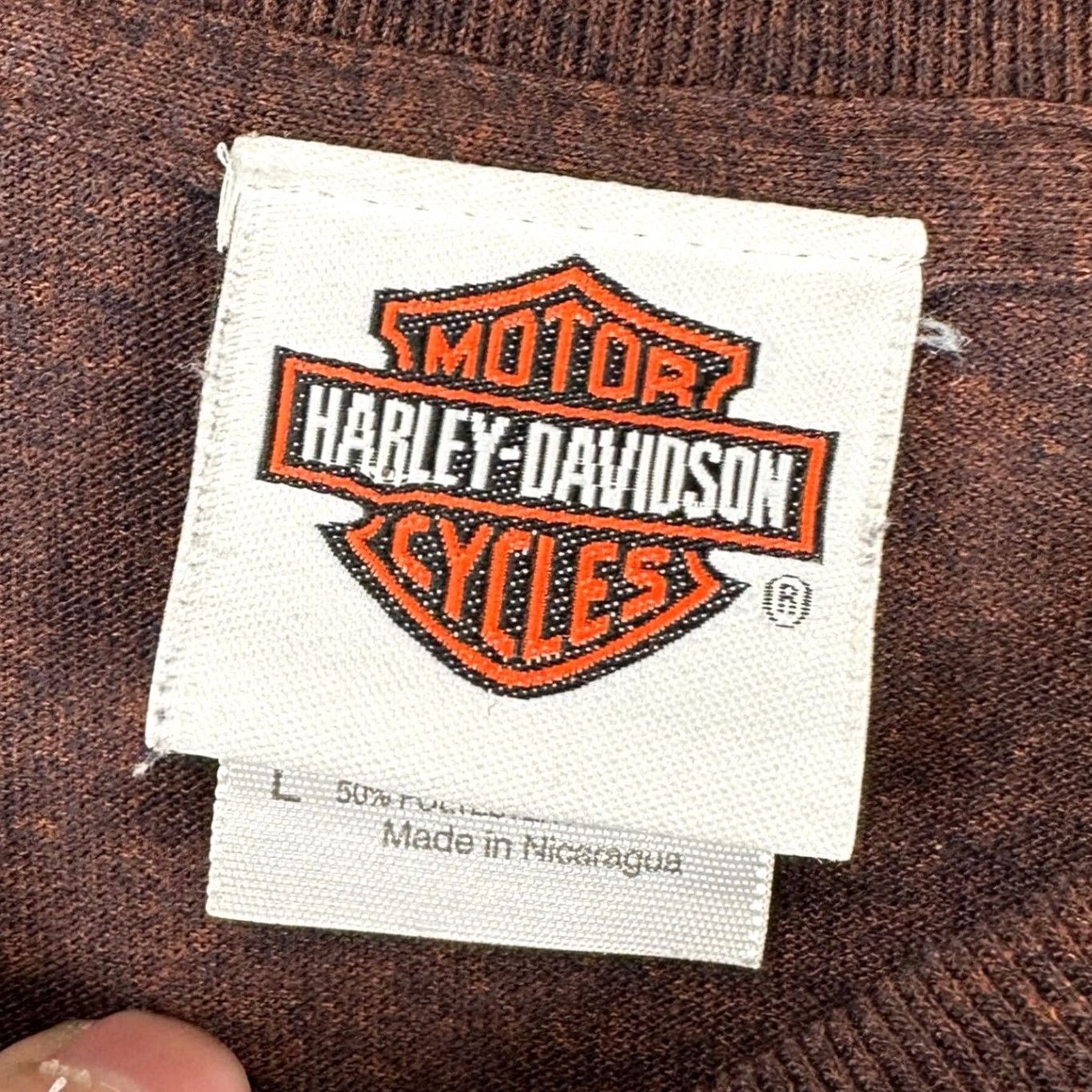 Harley Davidson Harley-Davidson Adult Mens Brown T-Shirt Large Graphic Print Smokey Mountain Tee Size US L / EU 52-54 / 3 - 4 Thumbnail