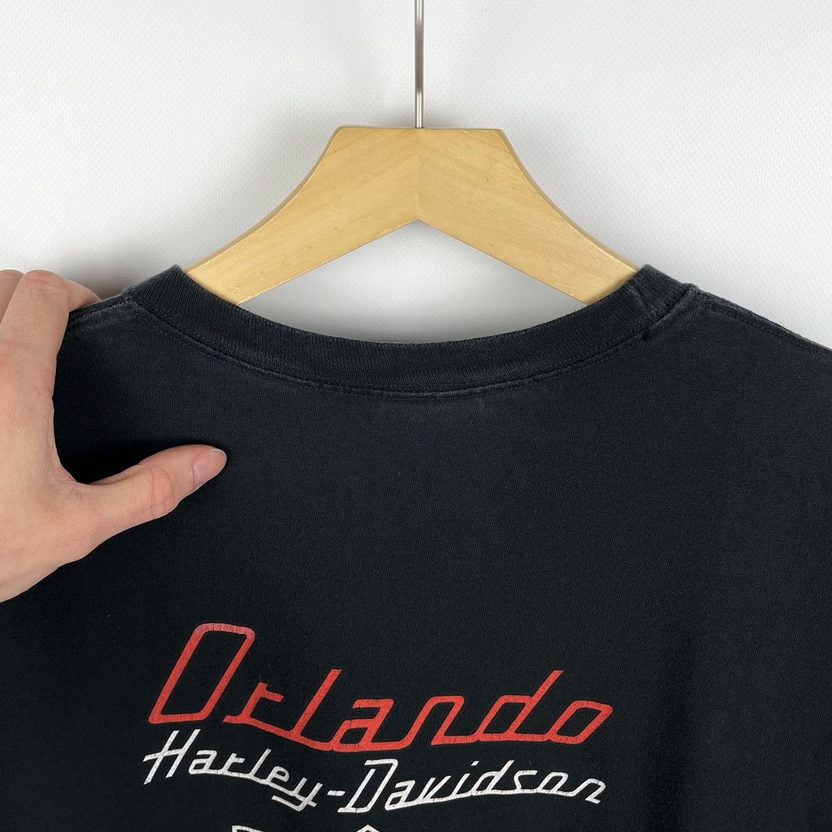 Harley Davidson Vintage Harley Davidson Orlando Skulls Big Logo T Shirt 00’s Size US XL / EU 56 / 4 - 14 Thumbnail