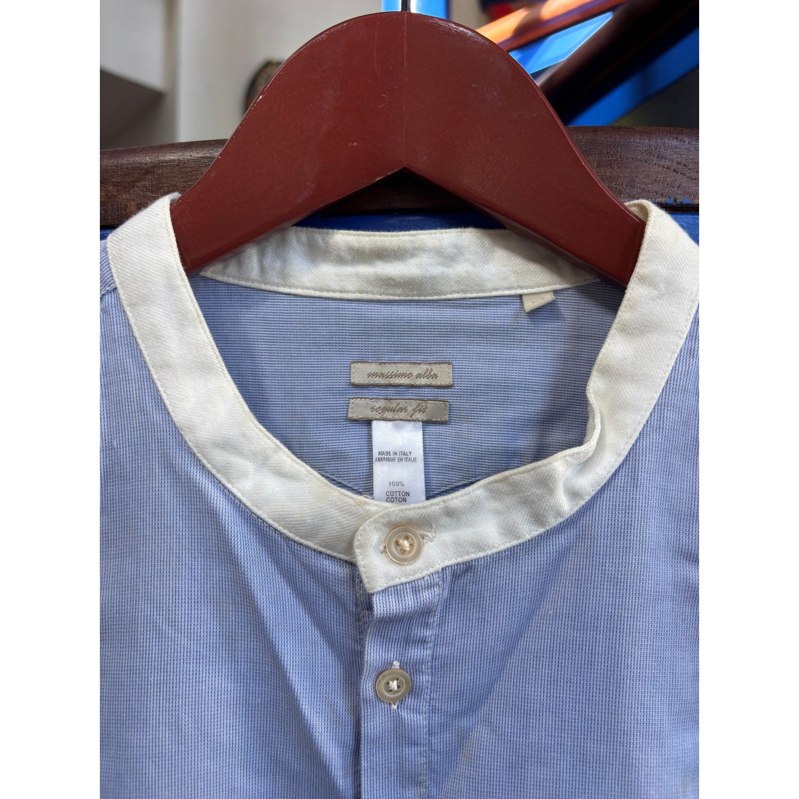 Massimo Alba Massimo Alba, Made in Italy, Blue Band Collar, Size XL Size US XL / EU 56 / 4 - 3 Thumbnail
