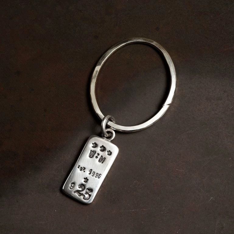Werkstatt Munchen Werkstatt Munchen M5025 25th Anniv 925 Silver Keychain Size ONE SIZE - 1 Thumbnail