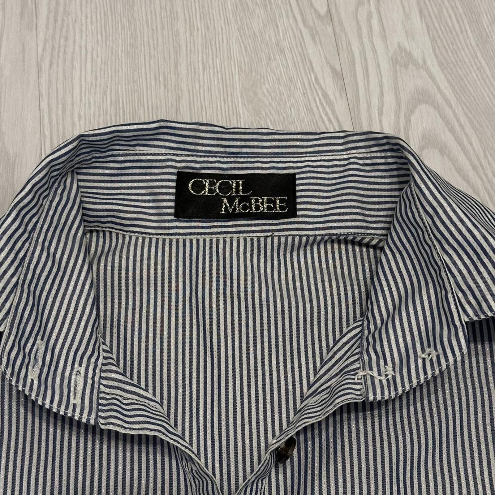Other Preppy stripe 2000s style bell / flare sleeve blouse Size XS / US 0-2 / IT 36-38 - 3 Thumbnail