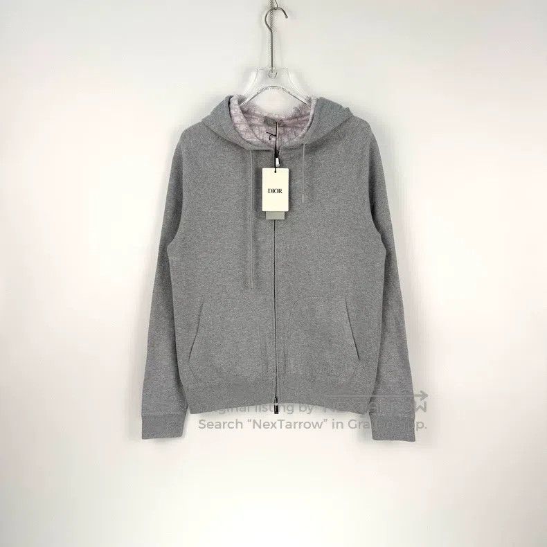 Dior Dior Grey embroidered logo zipper hoodie jacket Size US S / EU 44-46 / 1 - 3 Thumbnail