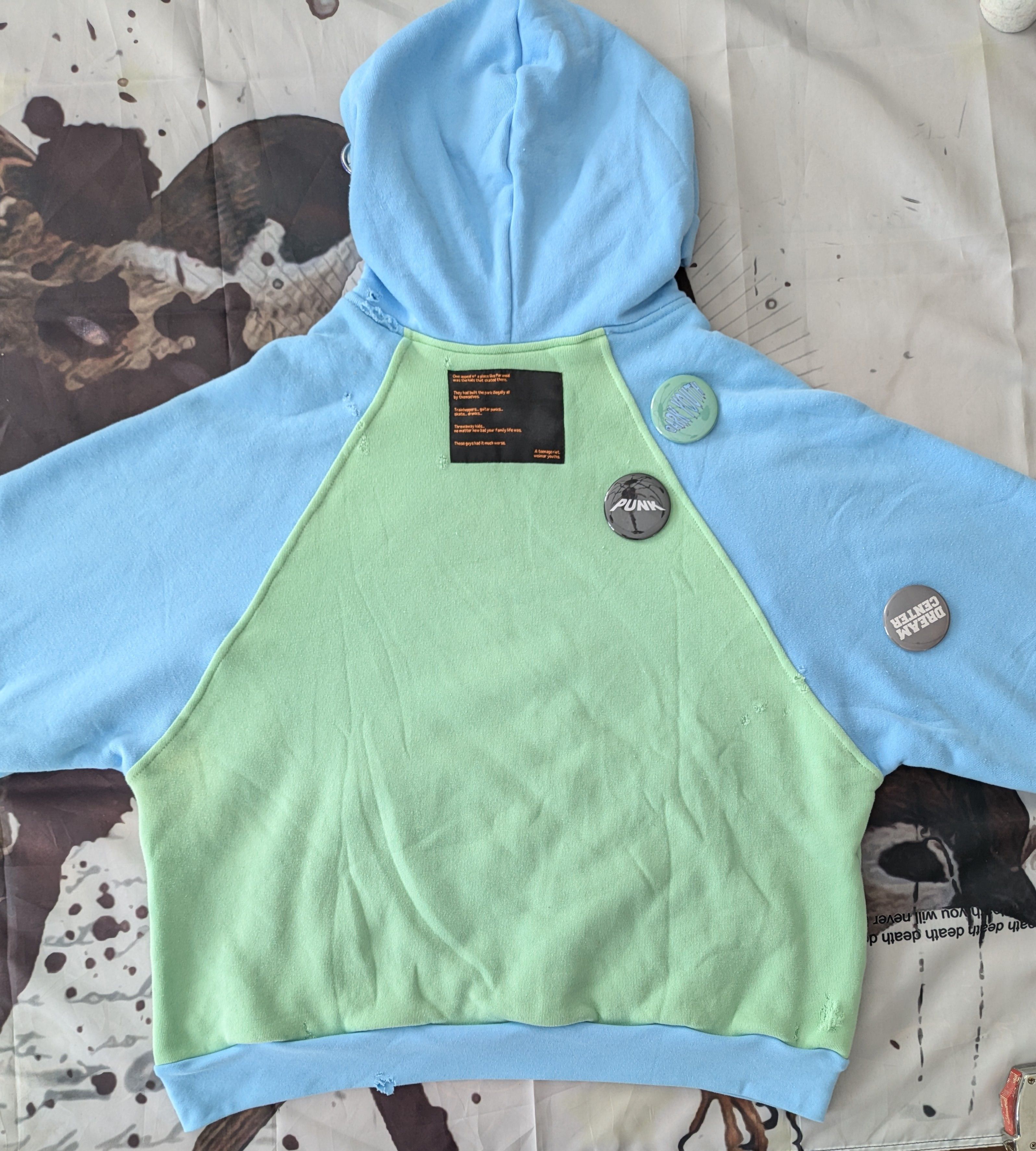 Liberal Youth Ministry Darkcore Destroyed Knit Hoodie Size US L / EU 52-54 / 3 - 2 Thumbnail