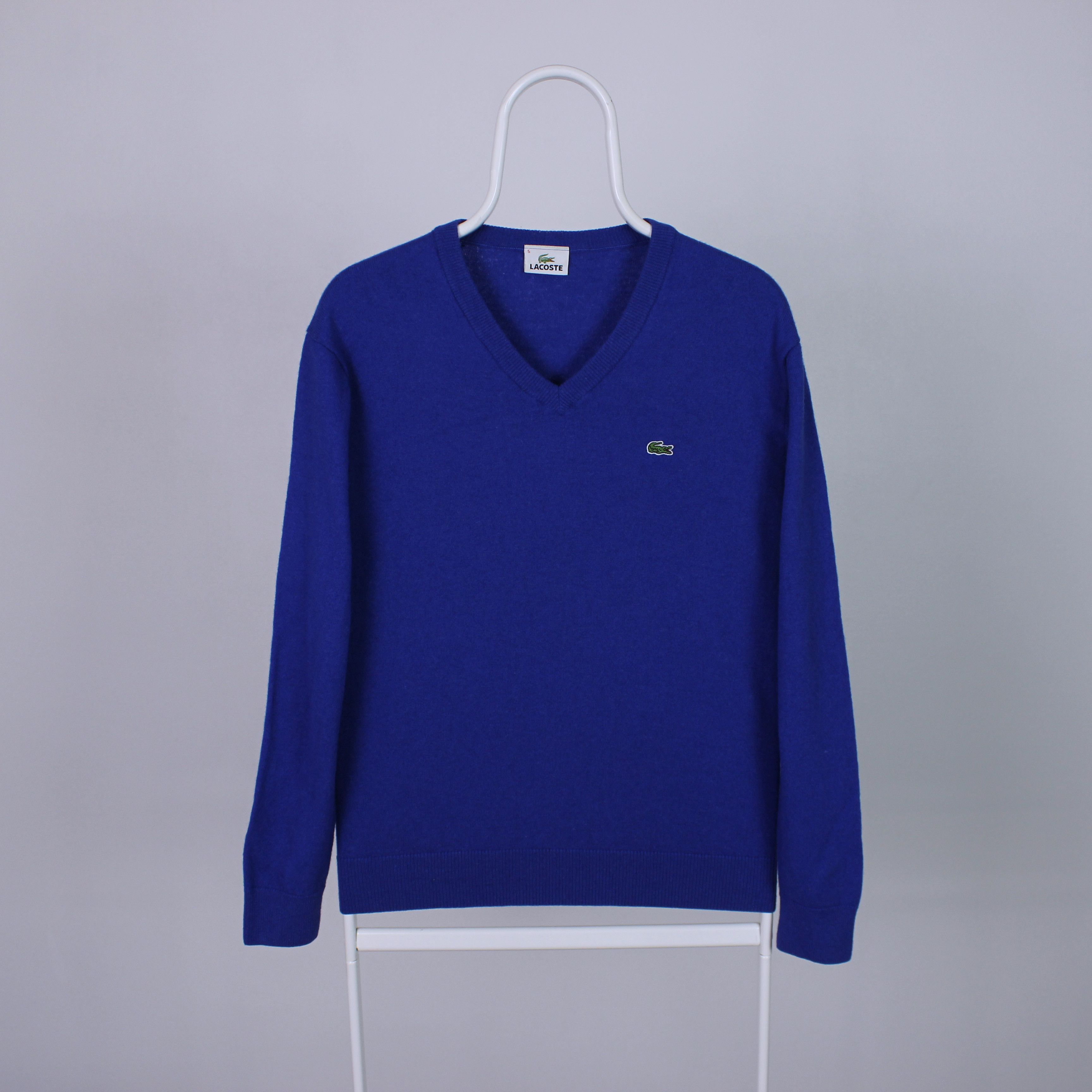 Lacoste Lacoste sweater wool pure blue M L 5 vintage Size US L / EU 52-54 / 3 - 2 Thumbnail