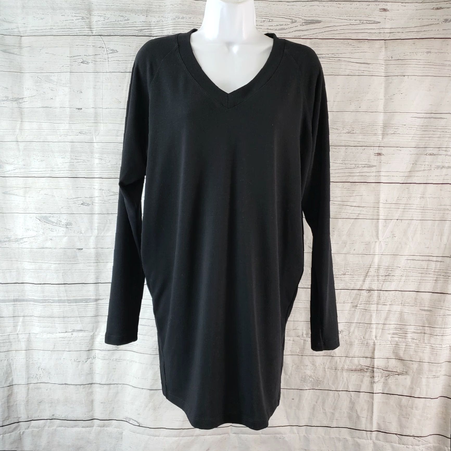 Vintage Cabi 125 Womens Sweater Adult XS Black V-Neck Long Sleeve Tunic Size XS / US 0-2 / IT 36-38 - 2 Thumbnail