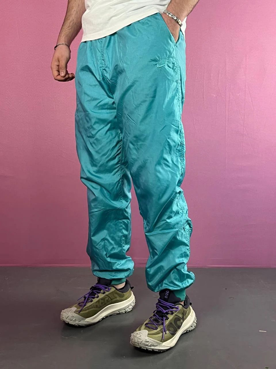 Nike 80s Nike Vintage Men's Track Pants - L Size US 32 / EU 48 - 1 Thumbnail