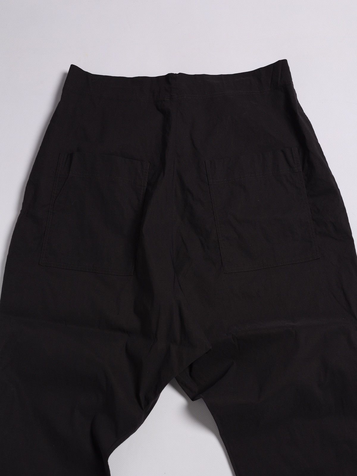 Rundholz Rundholz Black Label Dark Navy Linen Cotton Nylon Wide Pants Size 28" / US 6 / IT 42 - 19 Thumbnail