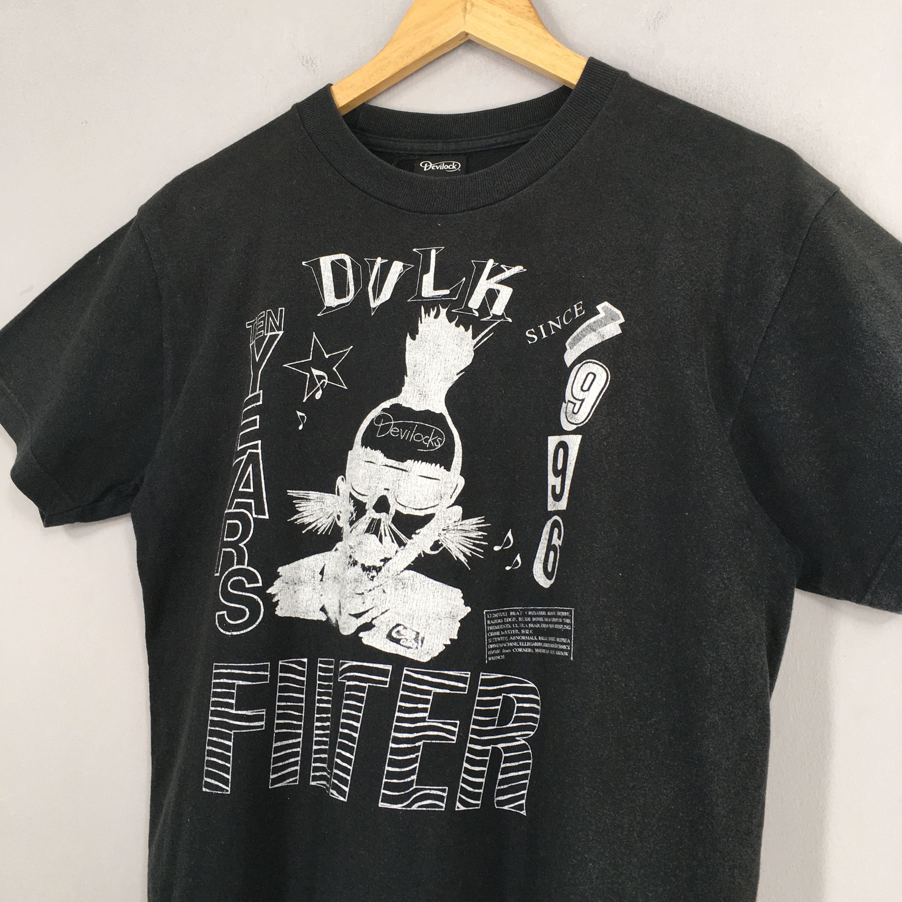 14th Addiction × Devilock × Drain Gang Vintage Devilock Japanese Streetwear Black T shirt Medium Size US M / EU 48-50 / 2 - 3 Thumbnail