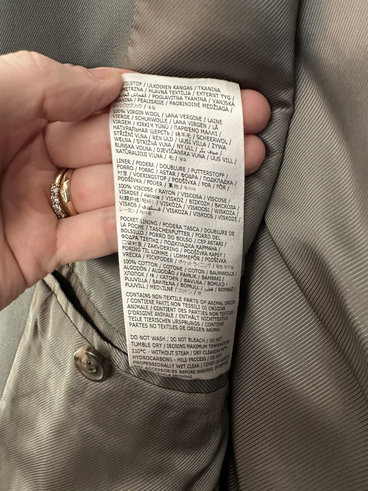 Maison Margiela Maison Margiela Sage Tailored Gabardine Suit Size 36R - 7 Thumbnail