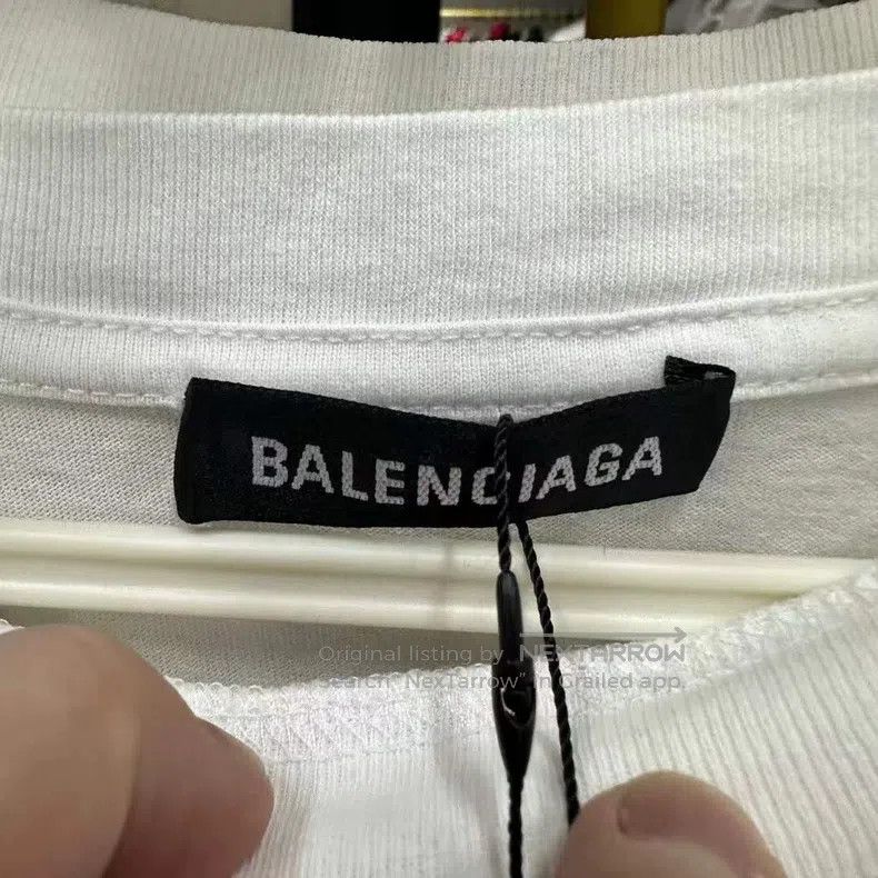 Balenciaga Balenciaga Back Logo Short Sleeve T-Shirt M Size Size US M / EU 48-50 / 2 - 2 Thumbnail