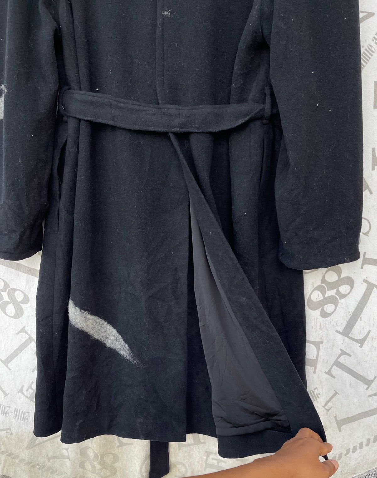 Japanese Brand 🔥Vintage Koos Japan "Art" Wool Belt Over Coat Size US M / EU 48-50 / 2 - 8 Thumbnail