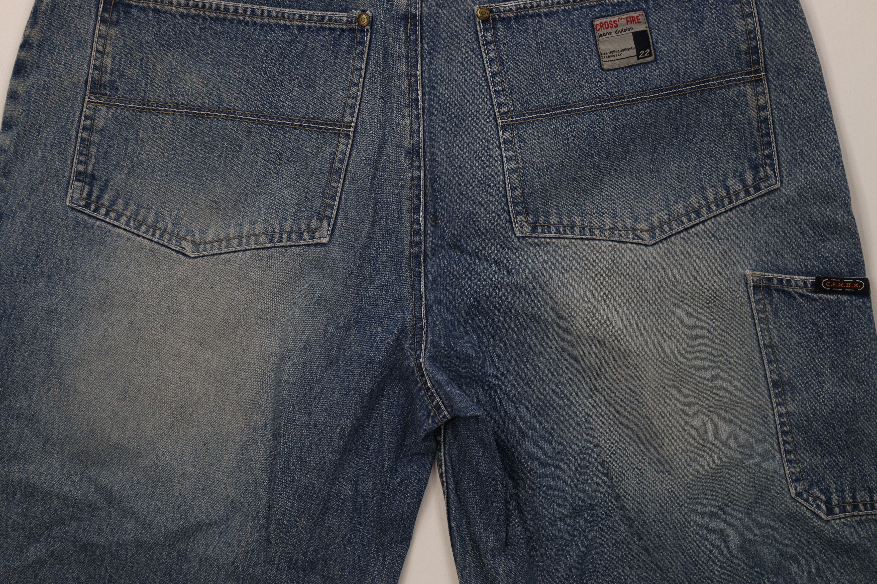 Vintage Vintage 90s Y2K Streetwear Baggy Fit Denim Jean Shorts Blue Size US 34 / EU 50 - 11 Thumbnail