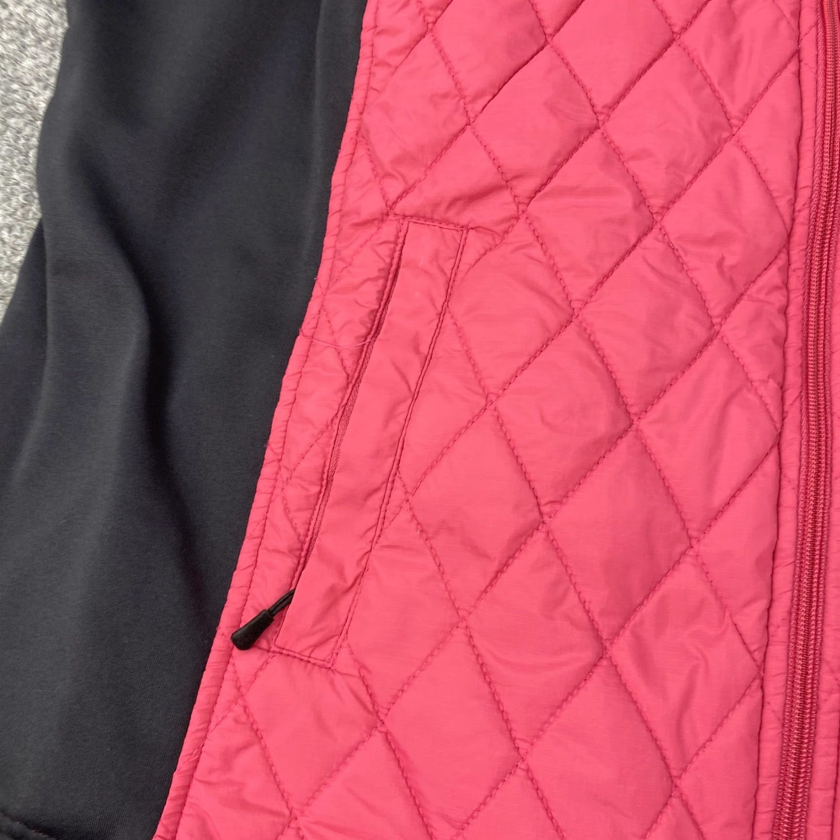 Vintage Style & Co Vest Womens 20W Pink Black Quilted Full Zip Pockets Plus Size Size 3XL / US 20-22 - 3 Thumbnail