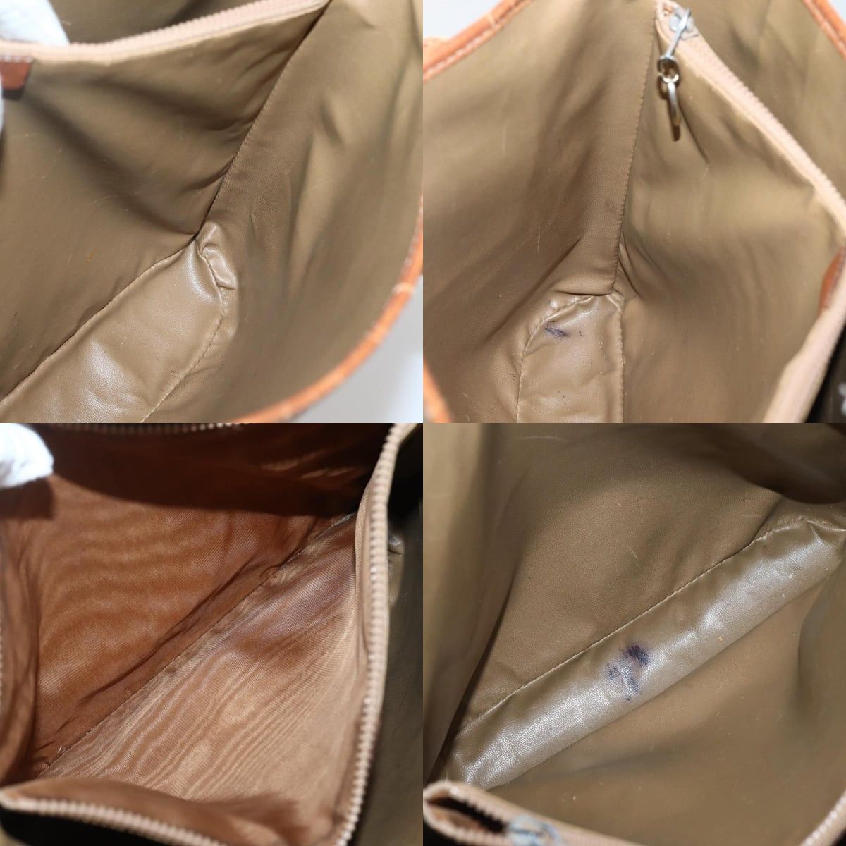 Celine CELINE Macadam Canvas Tote Bag Pvc Beige Gold Size ONE SIZE - 12 Thumbnail
