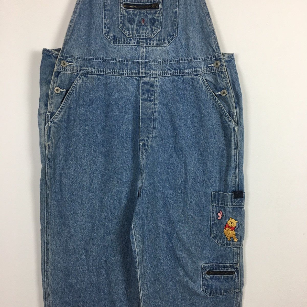 Disney Vintage Disney Pooh Bib Overall Baggy Size 39" - 3 Thumbnail