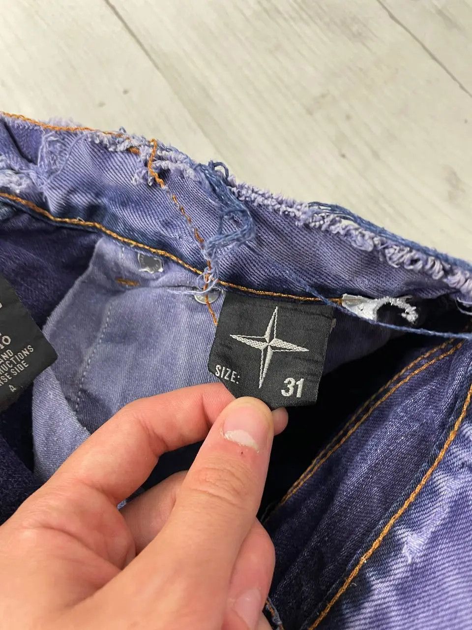 Stone Island Vintage Stone Island Denim Jeans 90s Distrissed Faded Y2K Size US 31 - 6 Thumbnail
