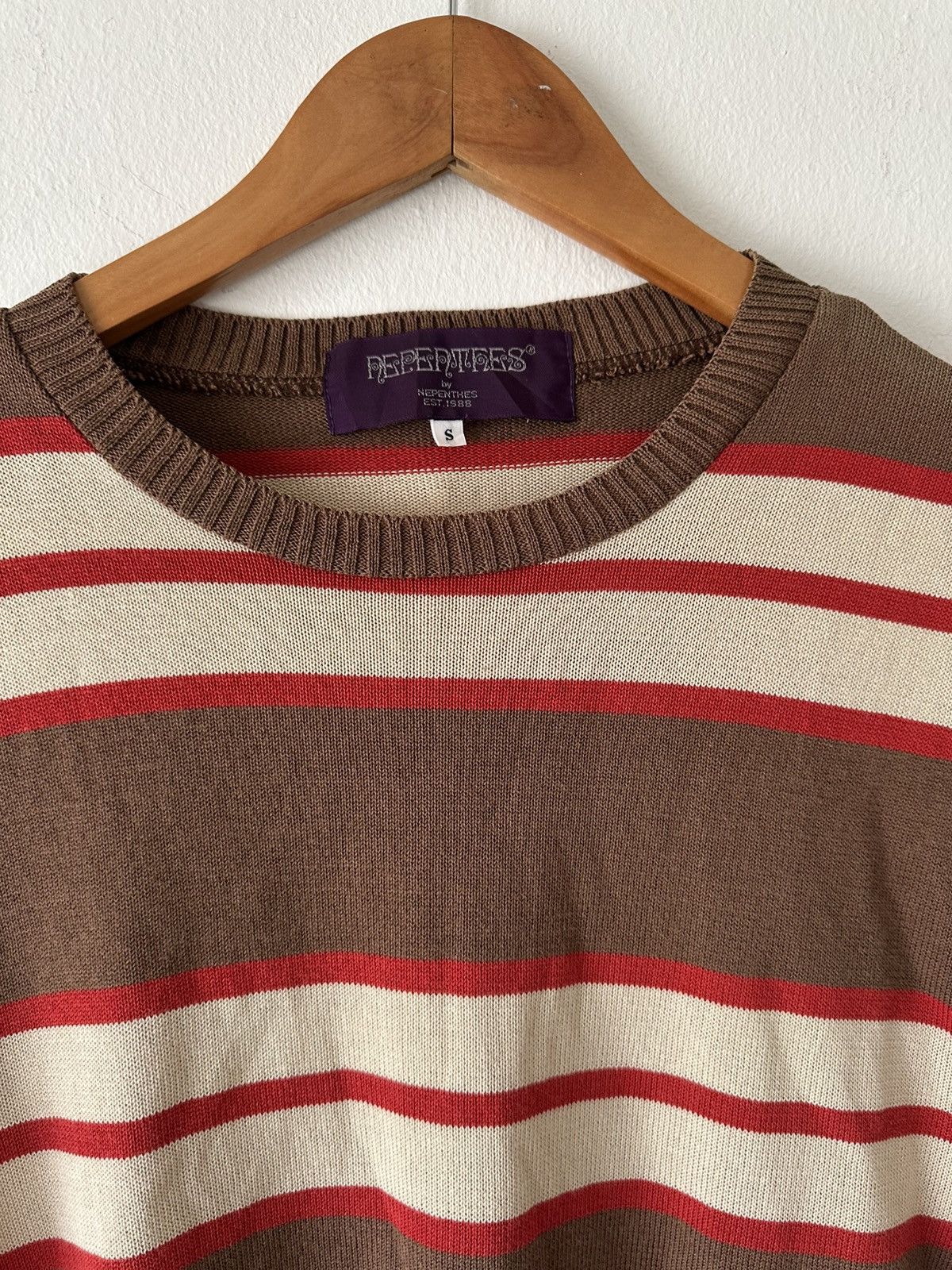 Nepenthes Nepenthes Stripe Knit Short Sleeve Size US S / EU 44-46 / 1 - 3 Thumbnail